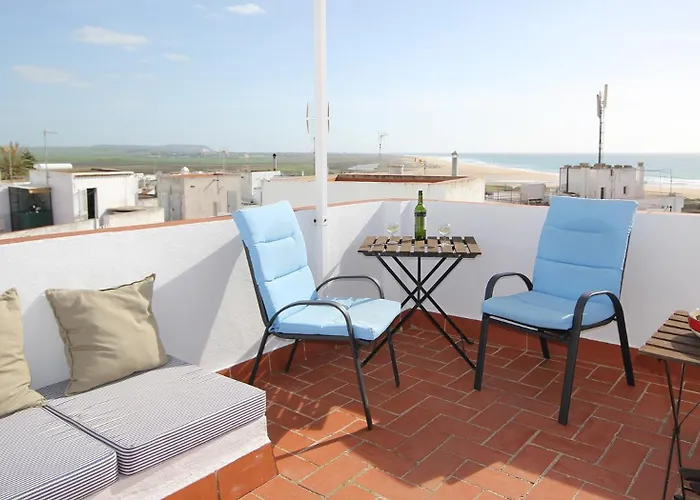 Extramuros Town House With Roof Terrace And Sea View In The Center Of Conil *